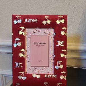 Juicy Couture Red and Silver Photo Frame - 4x6